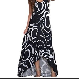 Koobea black and white print dress New no tags
